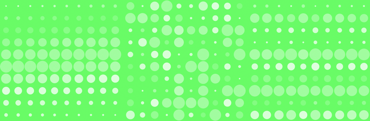 Green dots and bubbles